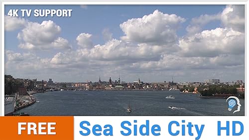 cidade litorânea gratuita HD - decore seu quarto com belas paisagens na sua TV HDR 4K, TV 8K e dispo