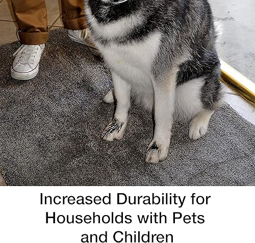 Miniatura 6 de Eurow Trek N' Clean - Tapete de tracción de microfibra suave y afelpada, súper absorbente, de secado rápido, tapete antideslizante para entrada,