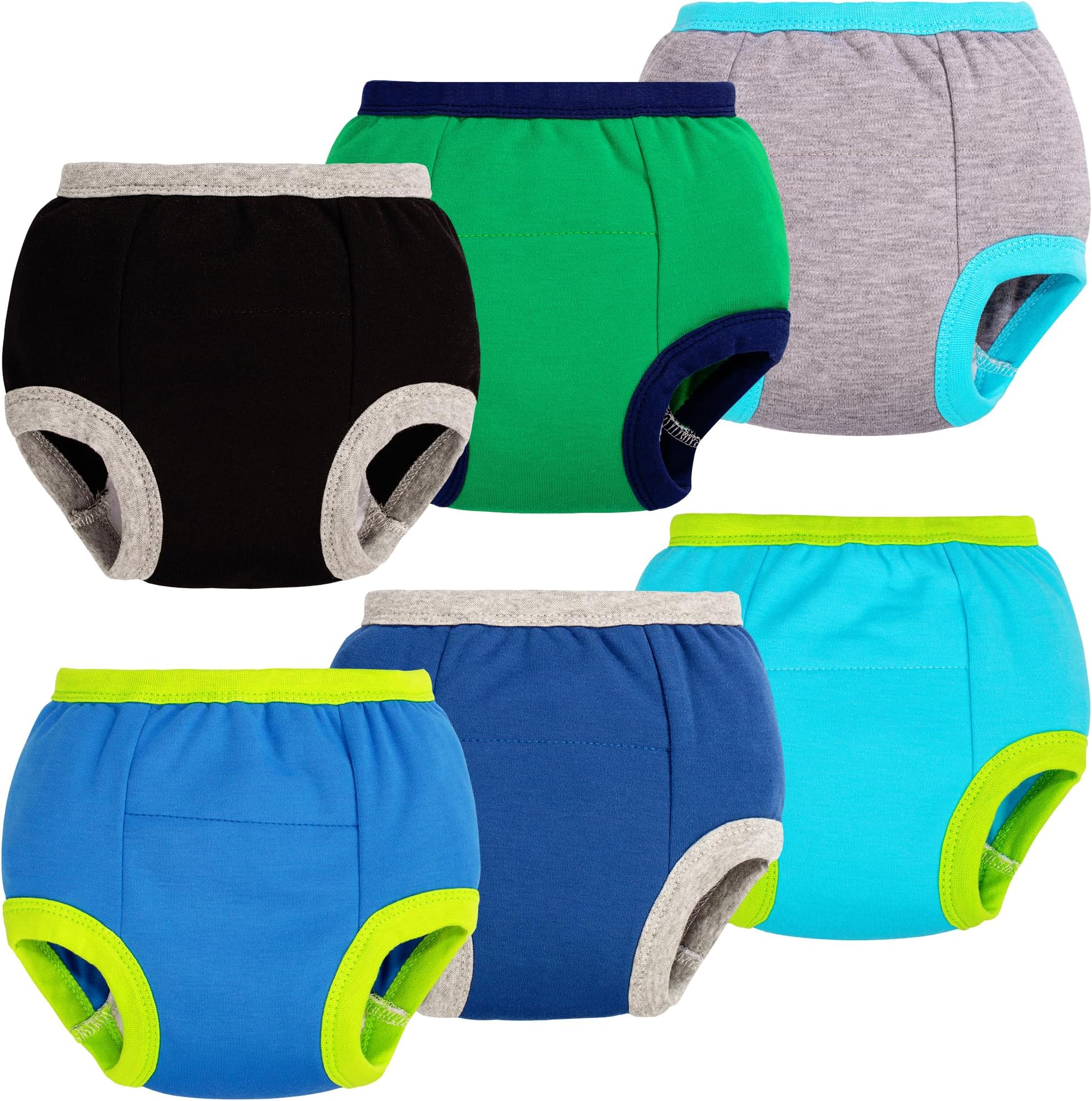 BIG ELEPHANT Toddler Training Pants, Soft Cotton Absorbent Training Underwear for Baby Boys & Girls, 12 Months - 9 Years