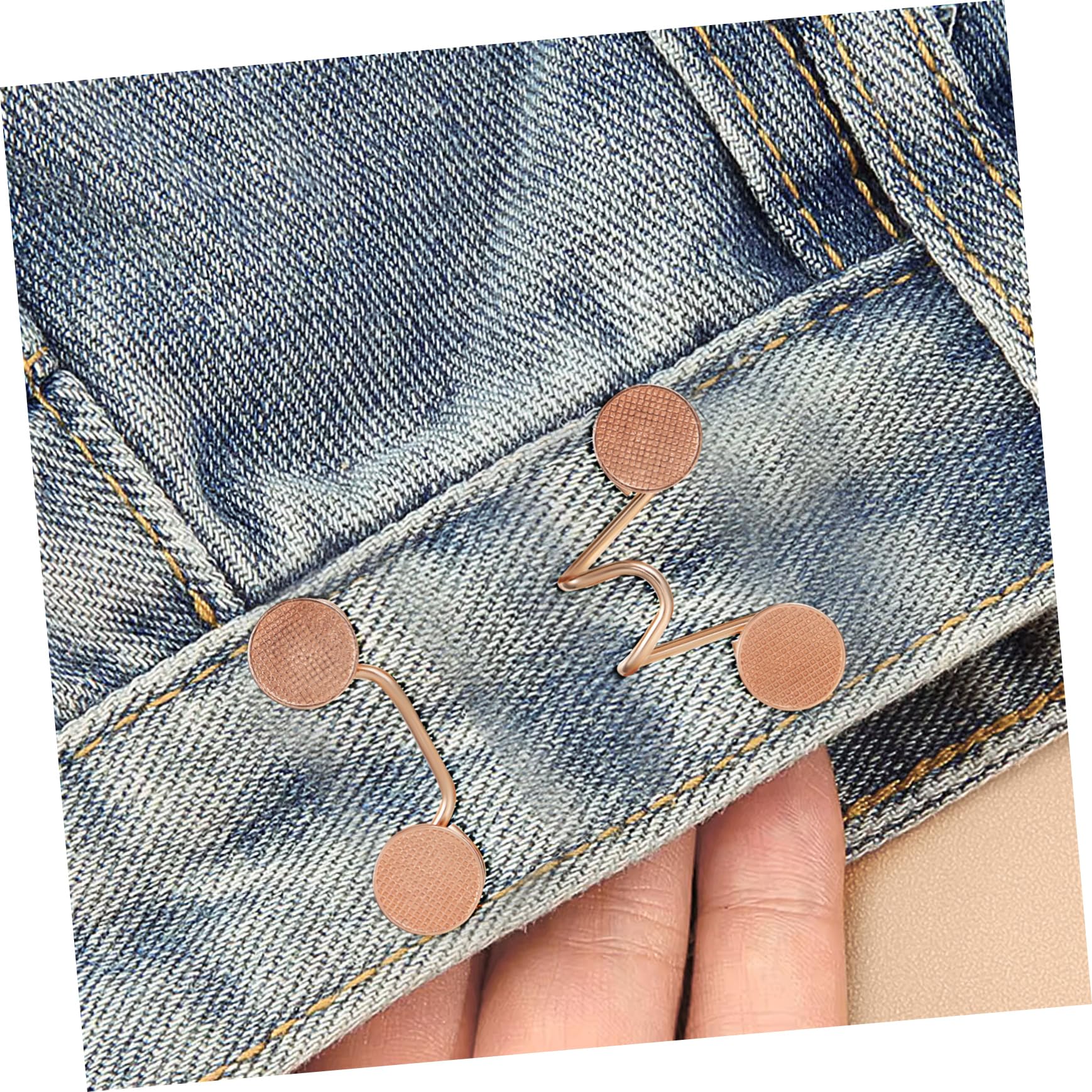 24juegos Ajustadores De Cintura Para Jeans Sin Costura De Clips Metálicos Diversos Compatible Pantalones y Faldas Solución Práctica Para Ajustar La Talla