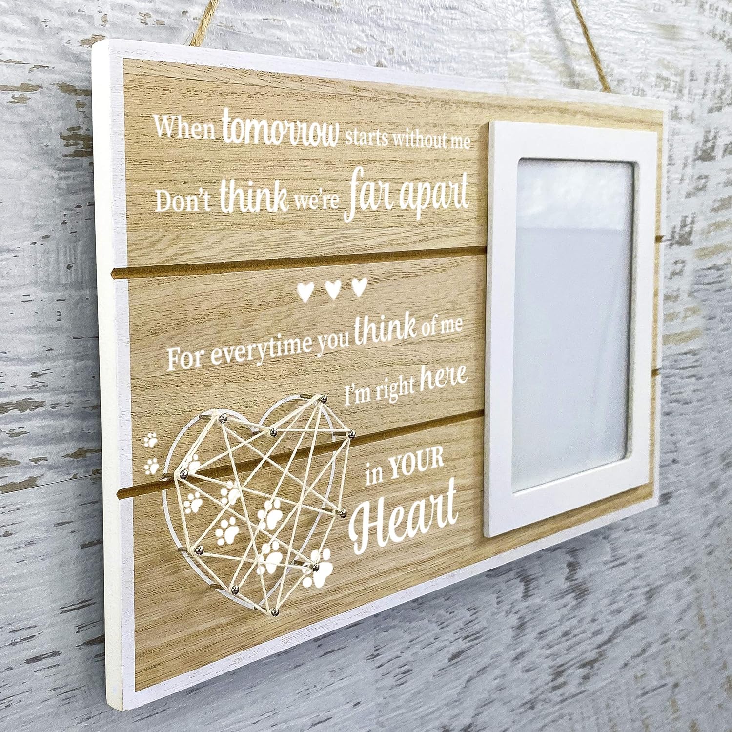 GIFTAGIRL Popular Dog Memorial Gifts - Beautiful Pet Memorial Gifts or Pet Loss Gifts. Our Classy Cat or Dog Memorial Picture Frame Will Show Someone You Care. Loss of Dog Gifts or Cat Memorial Gifts
