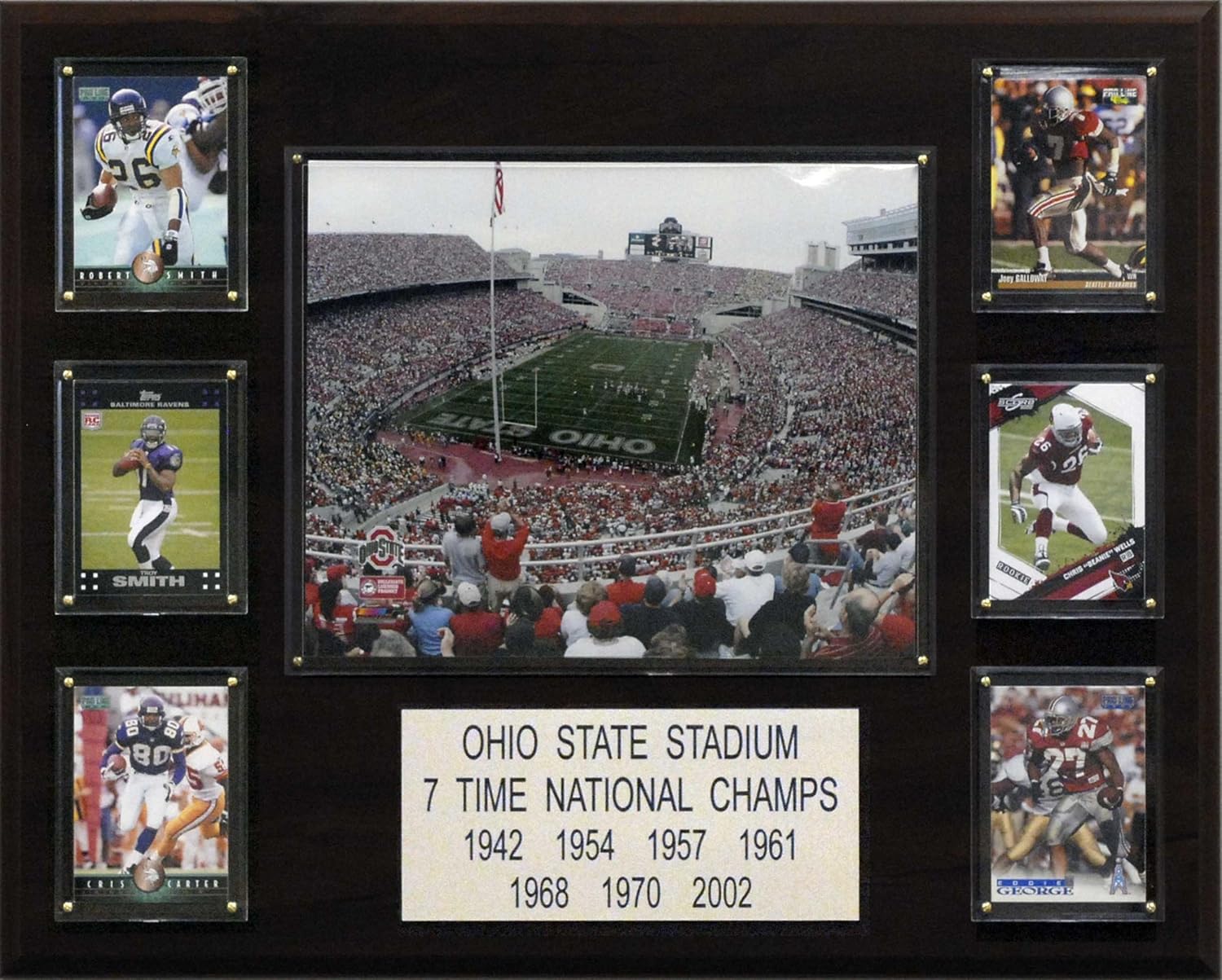 Sports Memorabilia Stadium Plaque Framed College Photos