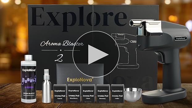 Amazon.com: ExploNova Cocktail Bubble Smoke Gun Kit with 5 Flavour