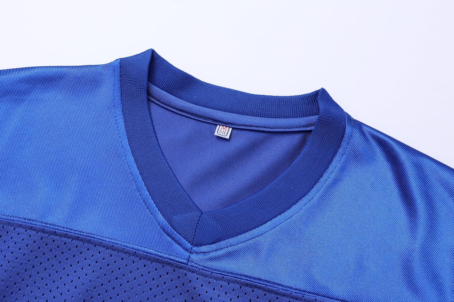 Blank Youths Football Jersey Mesh Athletic Football Shirt Practice Sports Uniform - Image 3