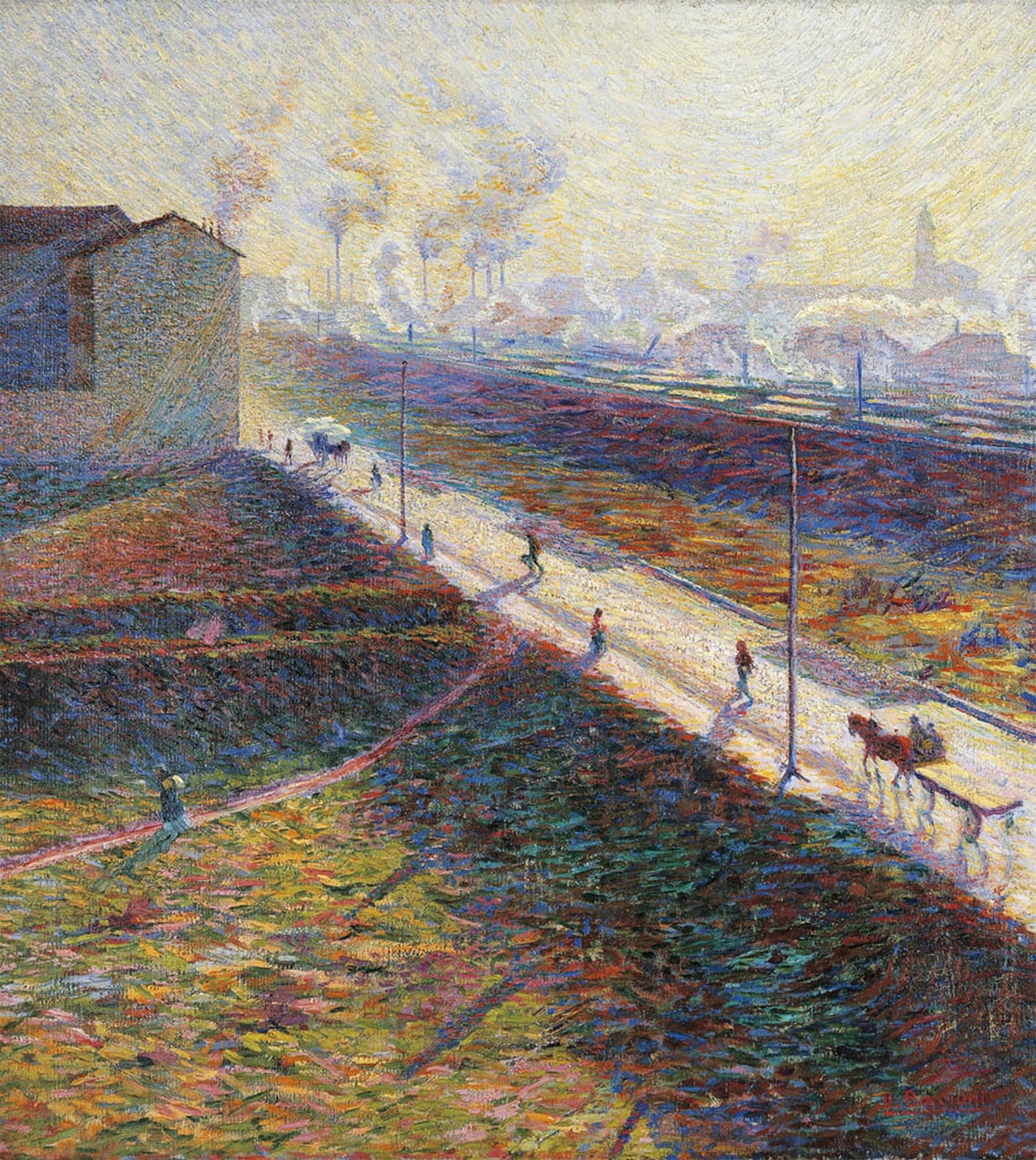 SERENDIPITP Aesthetic Poster Photo Wall Print Retro Picture the Morning by Umberto Boccioni Modern Wall Artwork for Home Decor 60x90cm