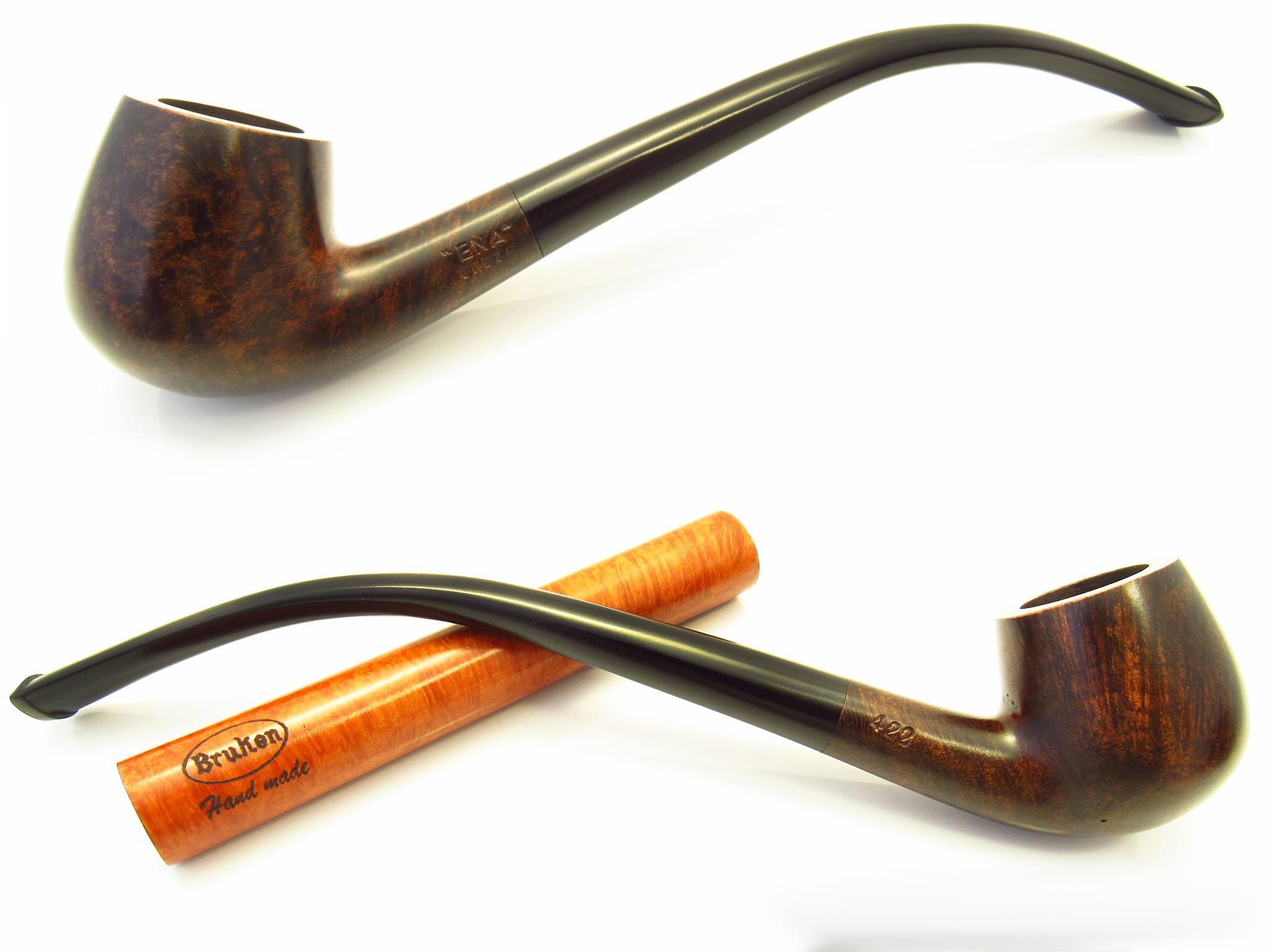 Amazon.com: Briar Wood mini Churchwarden Handcrafted Tobacco Pipe 