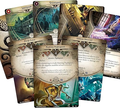 Vista 14 de Fantasy Flight Games Arkham Horror The Card Game Shattered Aeons Mythos Pack – ¡Descubre verdades cósmicas! Juego de cartas cooperativo de vida, a