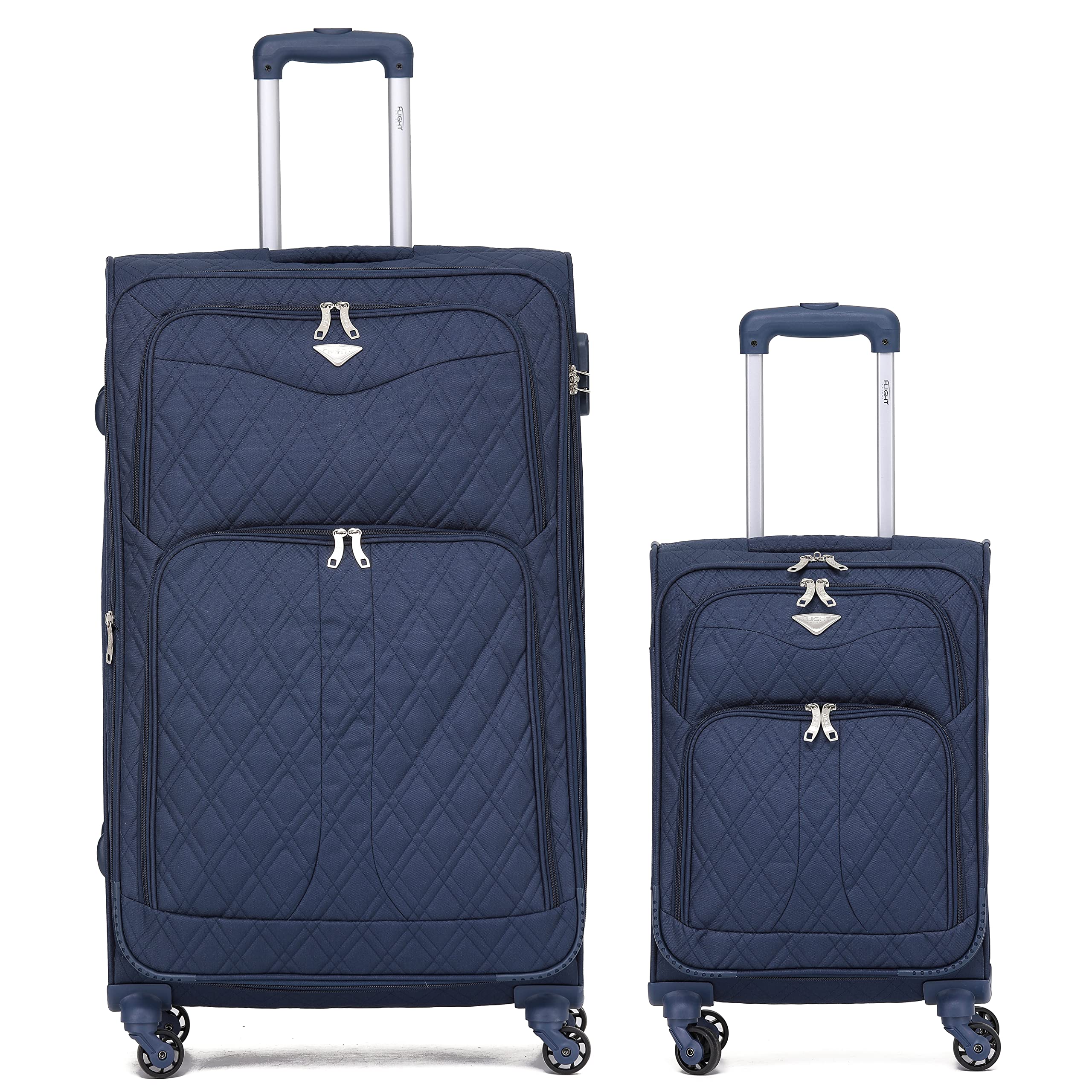 Flight Knight Lightweight 4 Wheel 800D Soft Case Suitcases Anti Crack Cabin & Hold Luggage Options Approved for Over 100 Airlines Including easyJet, BA & Many More! — view 93