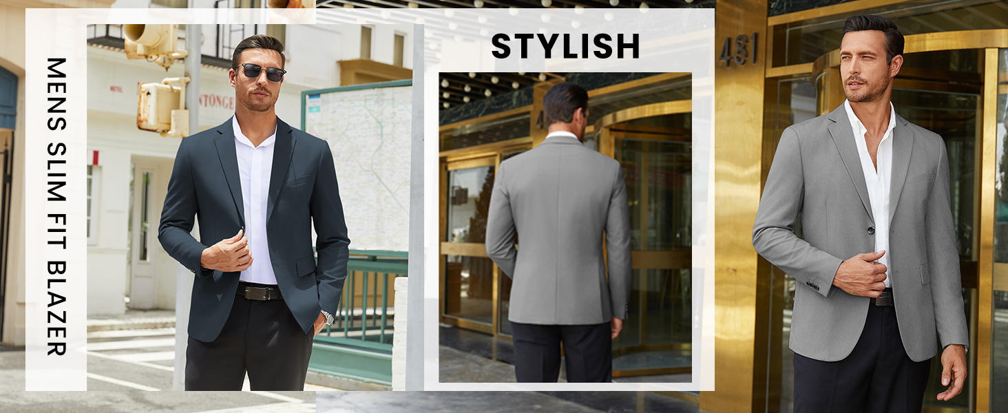 Herren Sakko Slim Fit – Elegante Anzugjacke Für Business, Hochzeit & Freizeit, Blazer In Modernem Stil