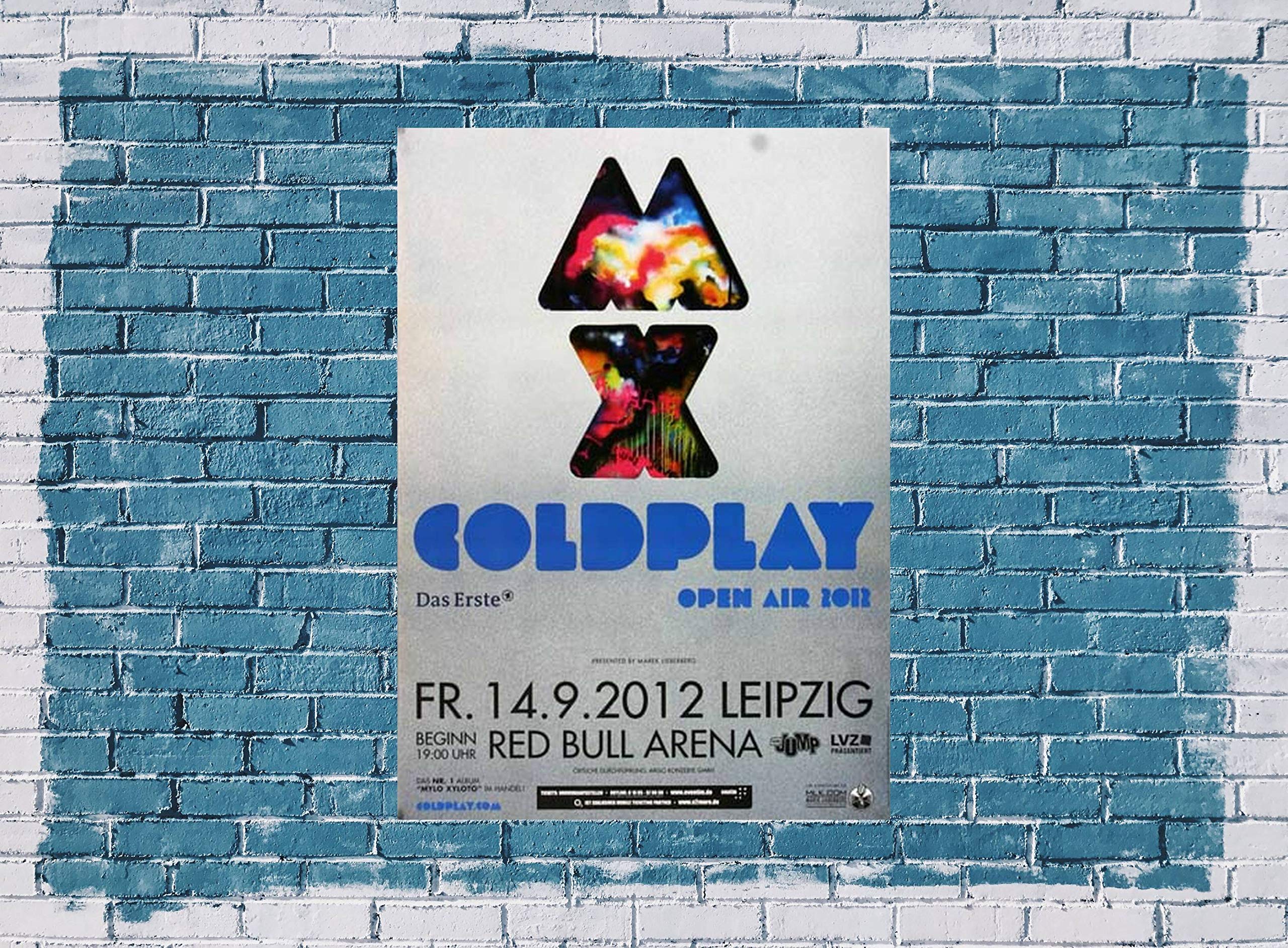 Coldplay Live in, Leipzig 2012 Concert Poster / Premium Poster 