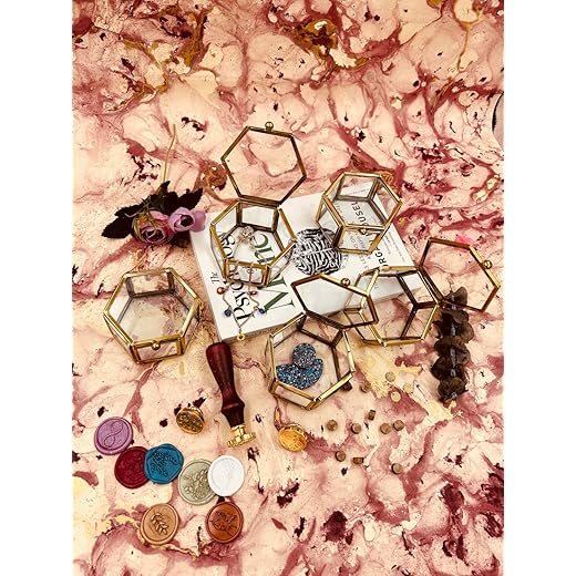 Weston Choice Gold Plated Hexagon Box 5 Inch