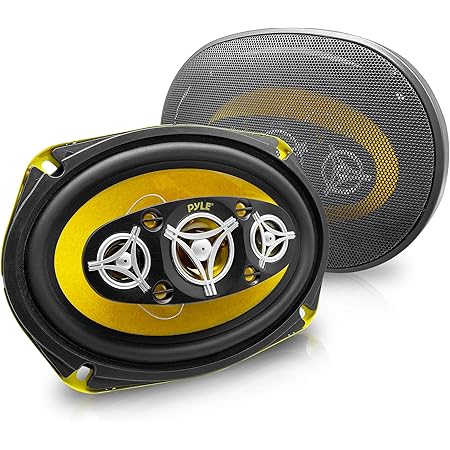 Car Eight Way Speaker System - Pro 6 x 9 Inch 500W 4 Ohm Mid Tweeter Component Audio Sound Speakers For Car Stereo w/ 120 Oz Magnet Structure, 3.55” Mount Depth Fits Standard OEM - Pyle PLG69.8 (Pair)
