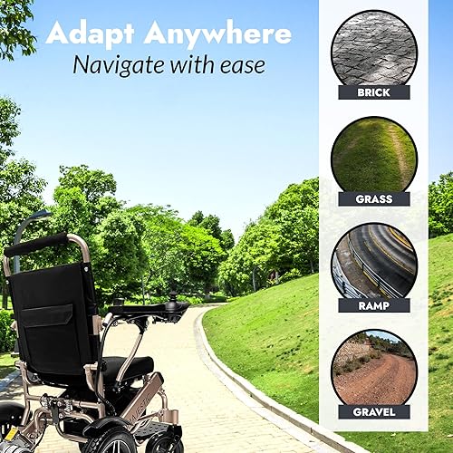 Miniatura 36 de Majestic IQ-8000 - Sillas de ruedas eléctricas para adultos, silla de ruedas eléctrica plegable y ligera, silla eléctrica plegable para personas