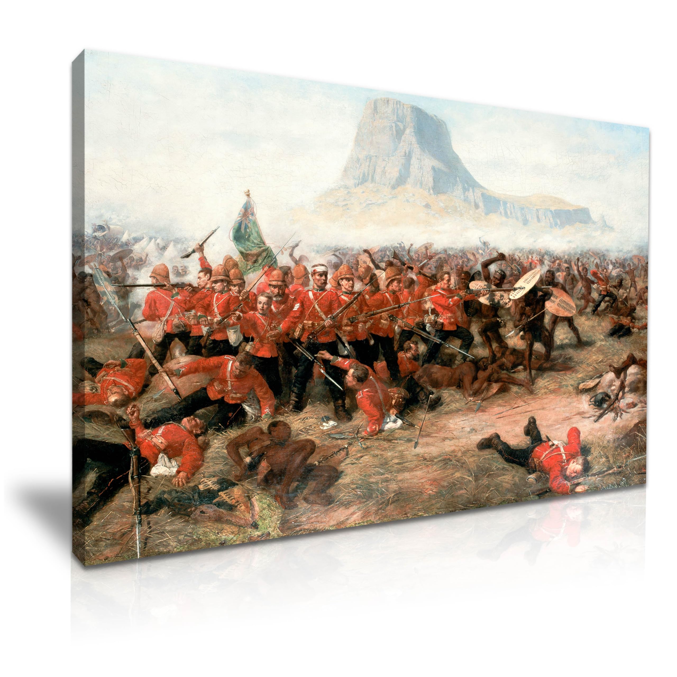 Battle of Isandlwana Anglo-Zulu War Painting Fine Art Poster Print Canvas Best Gift For Modern Family Home Office Hotel Decoration (M: 61cm X 41cm)