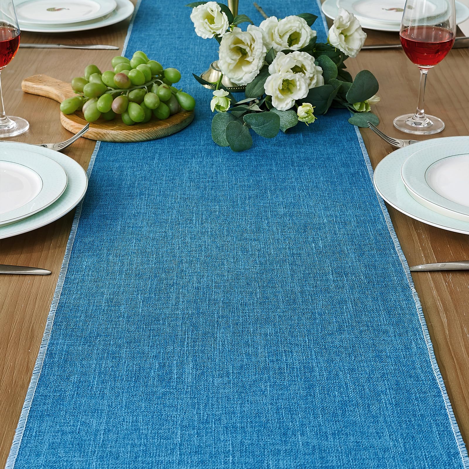 ViaElayu Runner Tavola Moderno Nero e Oro Astratto Punto Centro Tavola Autunnale Lavabile Invernale Boho Runner da Tavolo Centrini Moderni per Sala da Pranzo Festa Cucina 40 x 140 cm