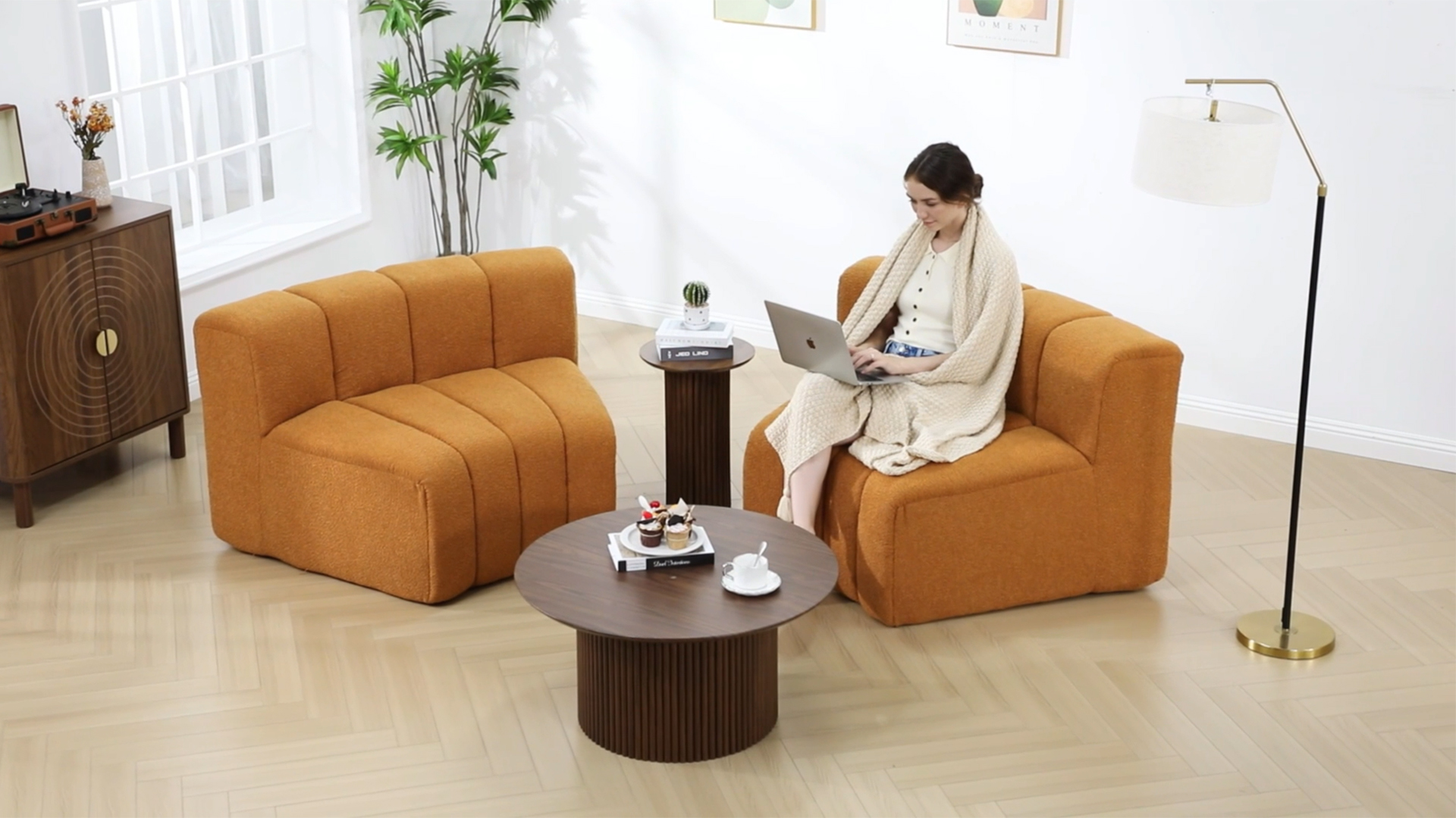 Amazon.com: LEVNARY 1/8 Round Module for Modular Sofa Couch (Beige