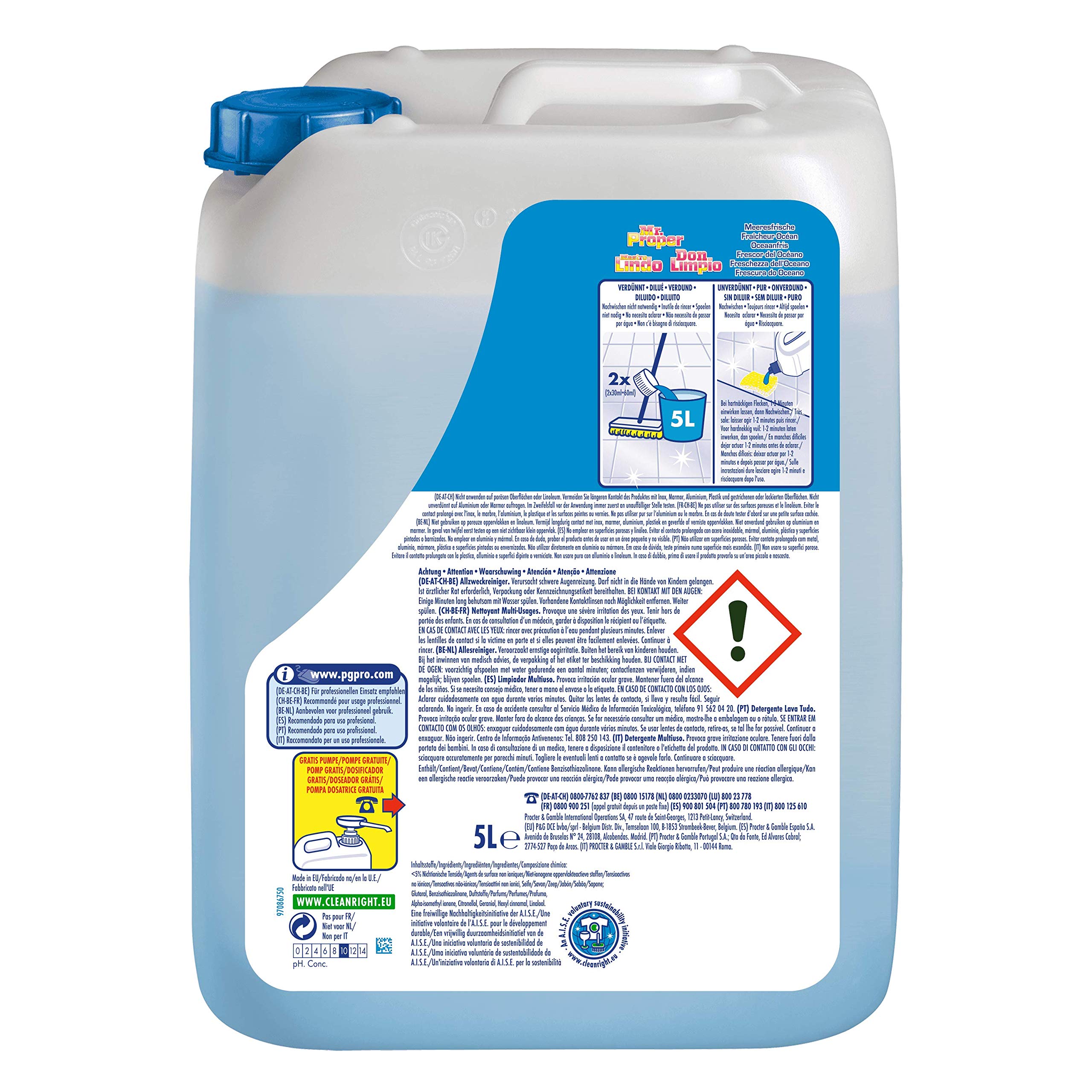 Meister Proper Professional Meeresfrische Allzweckreiniger, 10 Liter