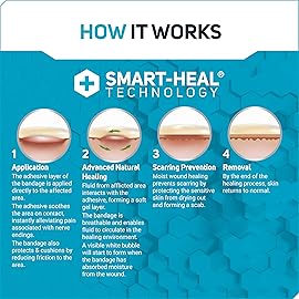 Care Science Smart Heal Hydrocolloid Gel Bandages, Fingers & Toes, Assorted Sizes, 16 ct