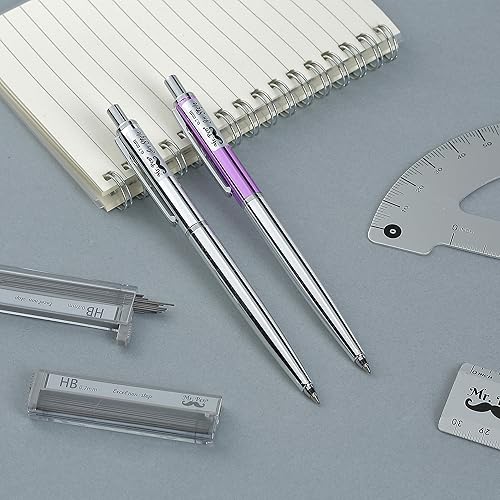 Miniatura 6 de Mr. Pen - Lápiz mecánico de 0.7, paquete de 2 con plomo y borrador, lápiz automático