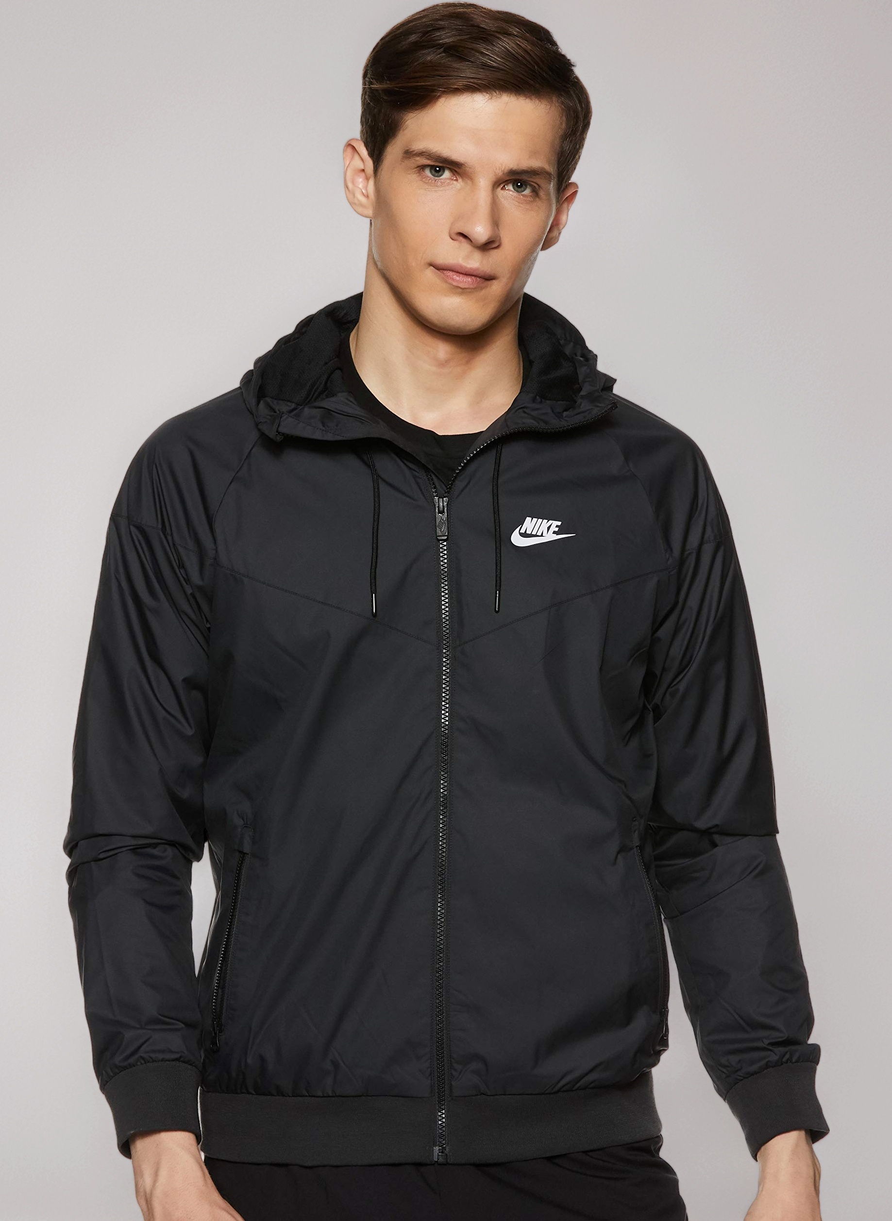 Nike Running DRI-FIT ウィンドブレーカー ブラック/ホワイト 9137d-tI8BL.jpg
