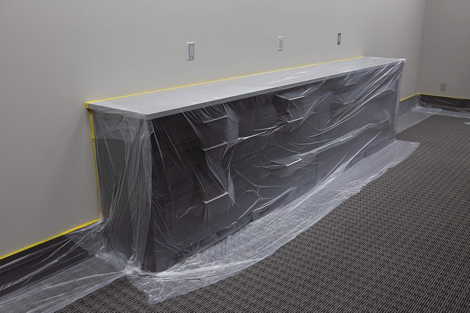 Pre-Taped Masking Film (12 Rolls, 5-Feet X 65-Feet)