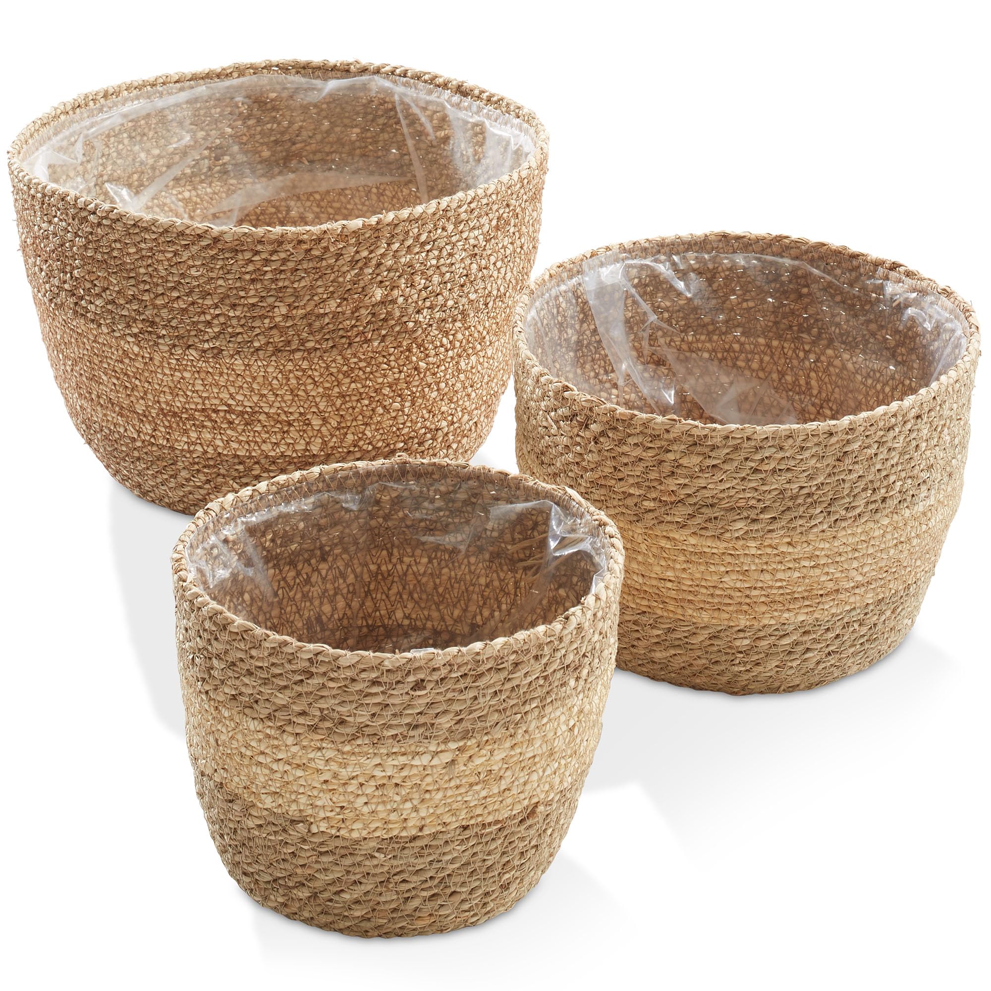 Casafield Set of 3 Seagrass Planter Baskets