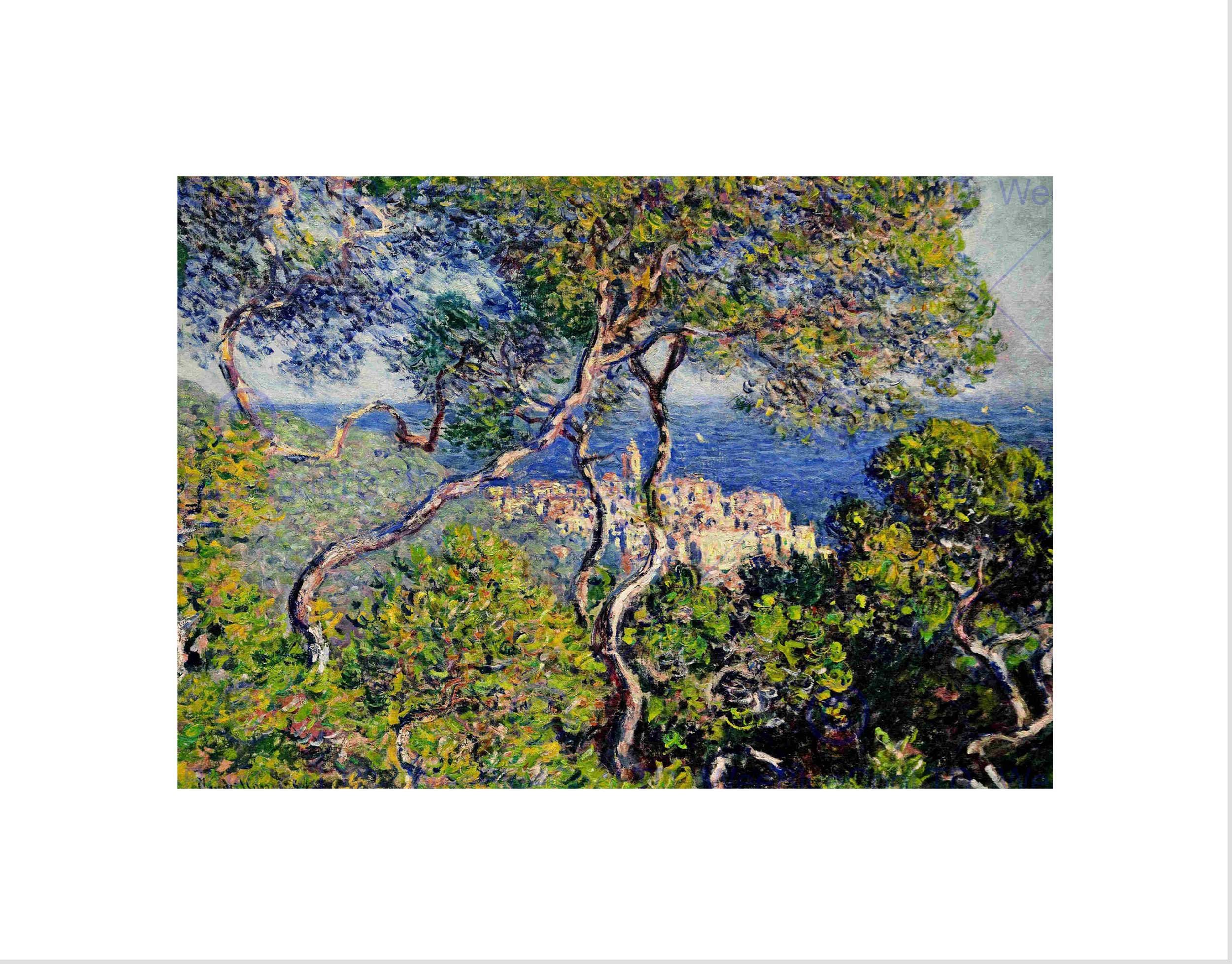 Wee Blue Coo Claude Monet Bordighera Old Master Picture Wall Art Print