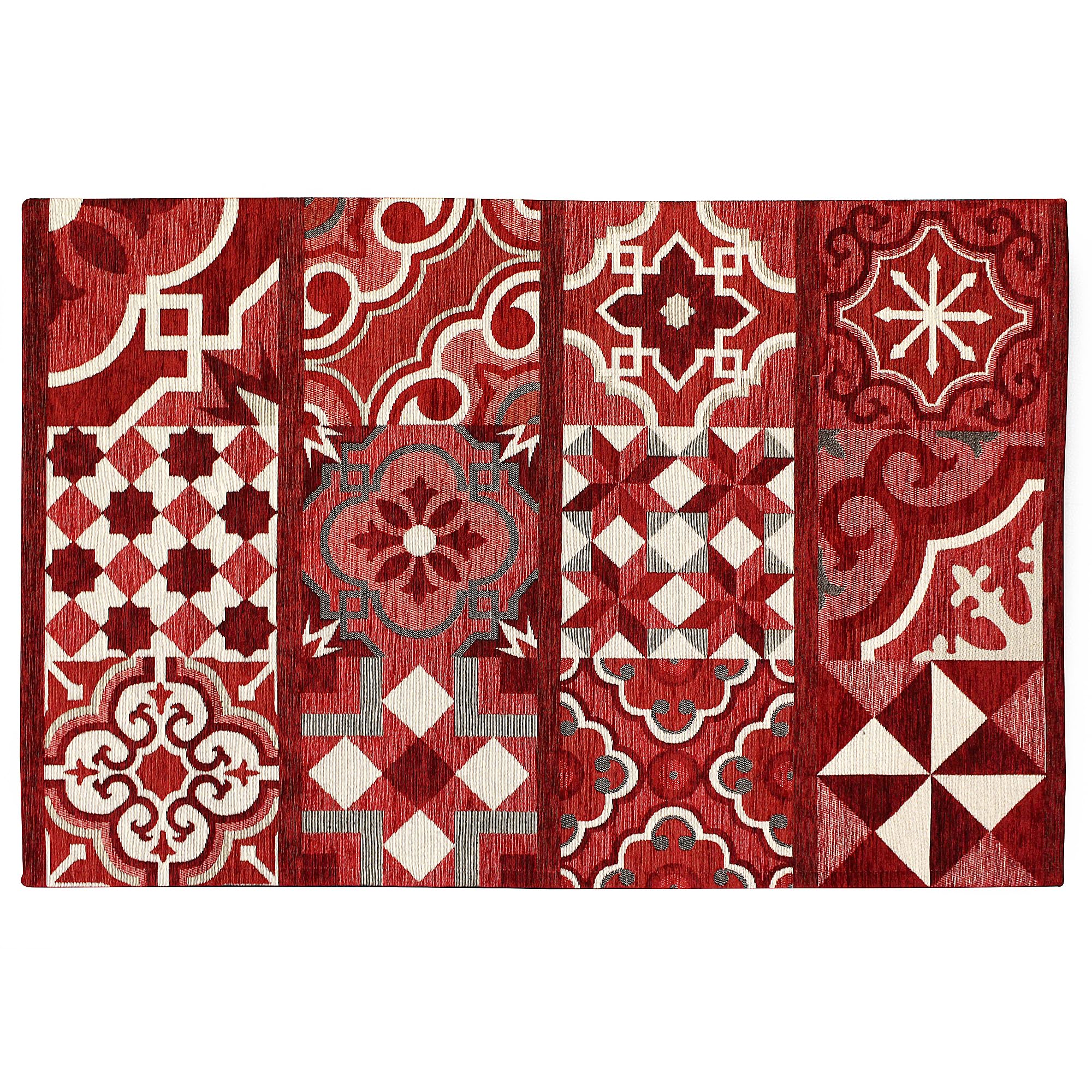 Tappeto Cementine Stile Vintage - 57x240 Cm, Antiscivolo, Lavabile In Lavatrice, Made In Italy, Design Ottanio - Foto 6