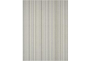 Garland Rug Carnival Stripe Assorted Earth Tone 9'x12' Modern Stain Resistance Area Rug on Clearance