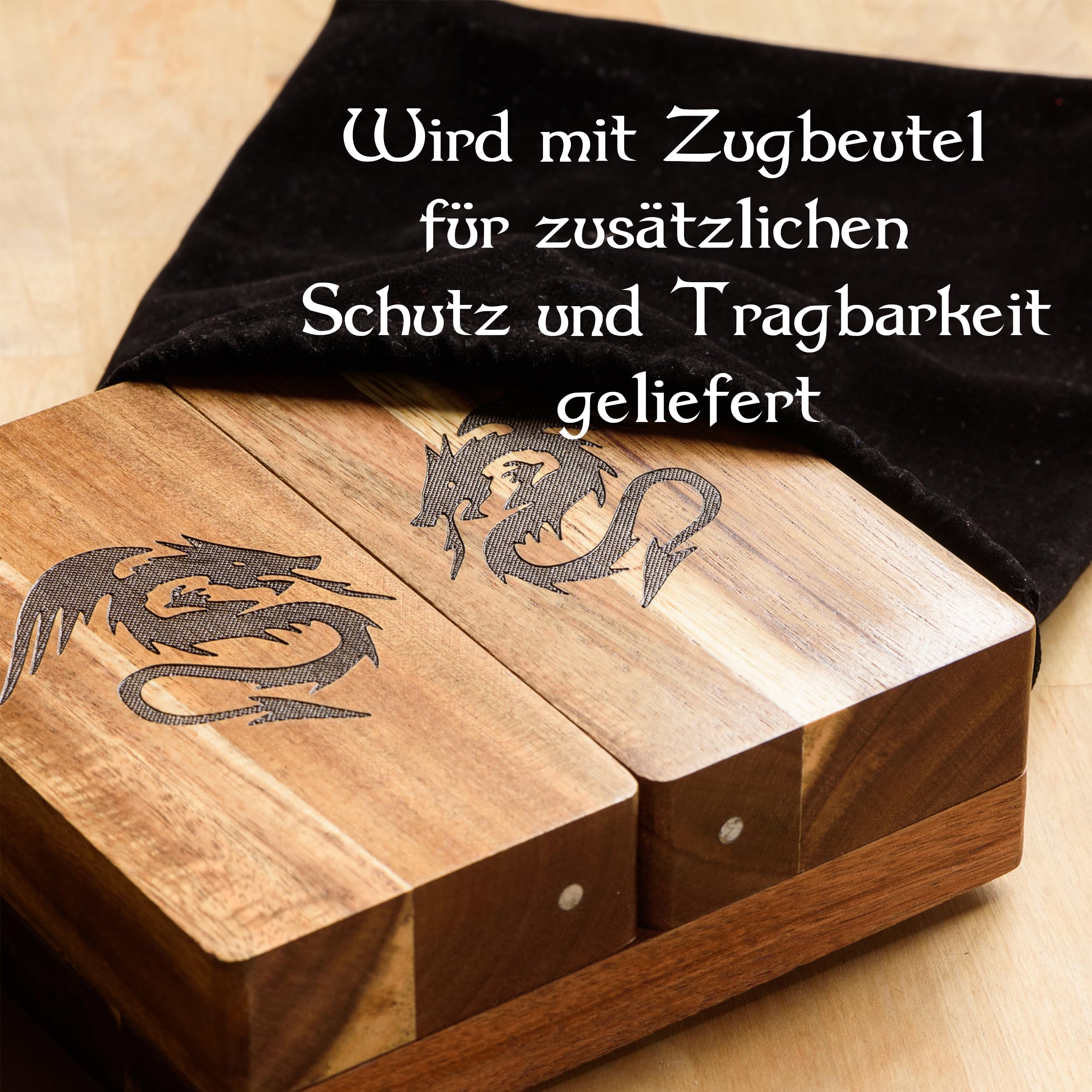 Tapeera Magnetischer Würfelturm aus Holz mit Ablage für Dungeons & Dragons – DND-Zubehör, Würfelrolltablett mit Kammer, tragbarer Rollenturm für Tisch-RPG-Brettspiele – DND-Geschenke