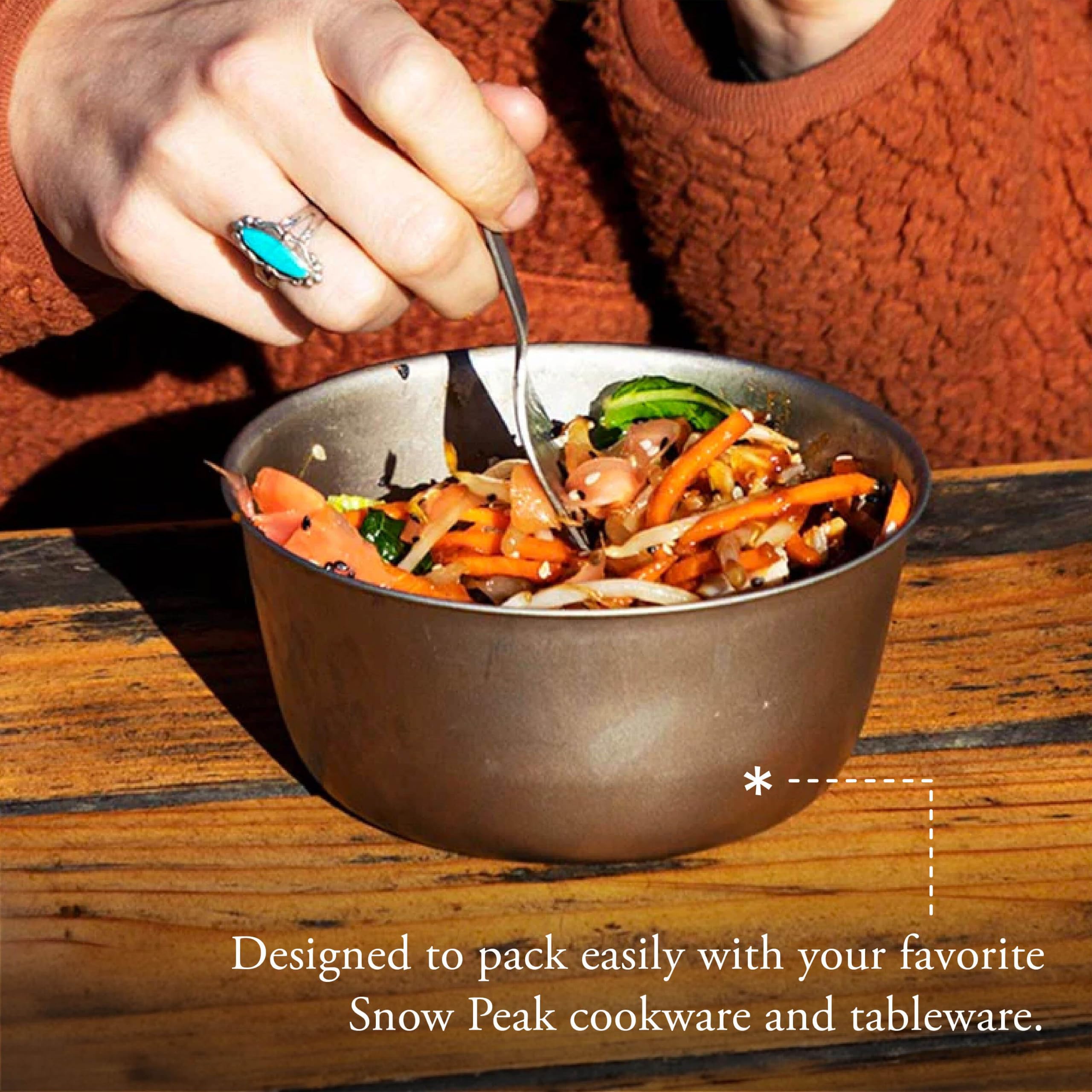 Snow Peak Fork & Spoon Set - Cubiertos camping - gris 2015