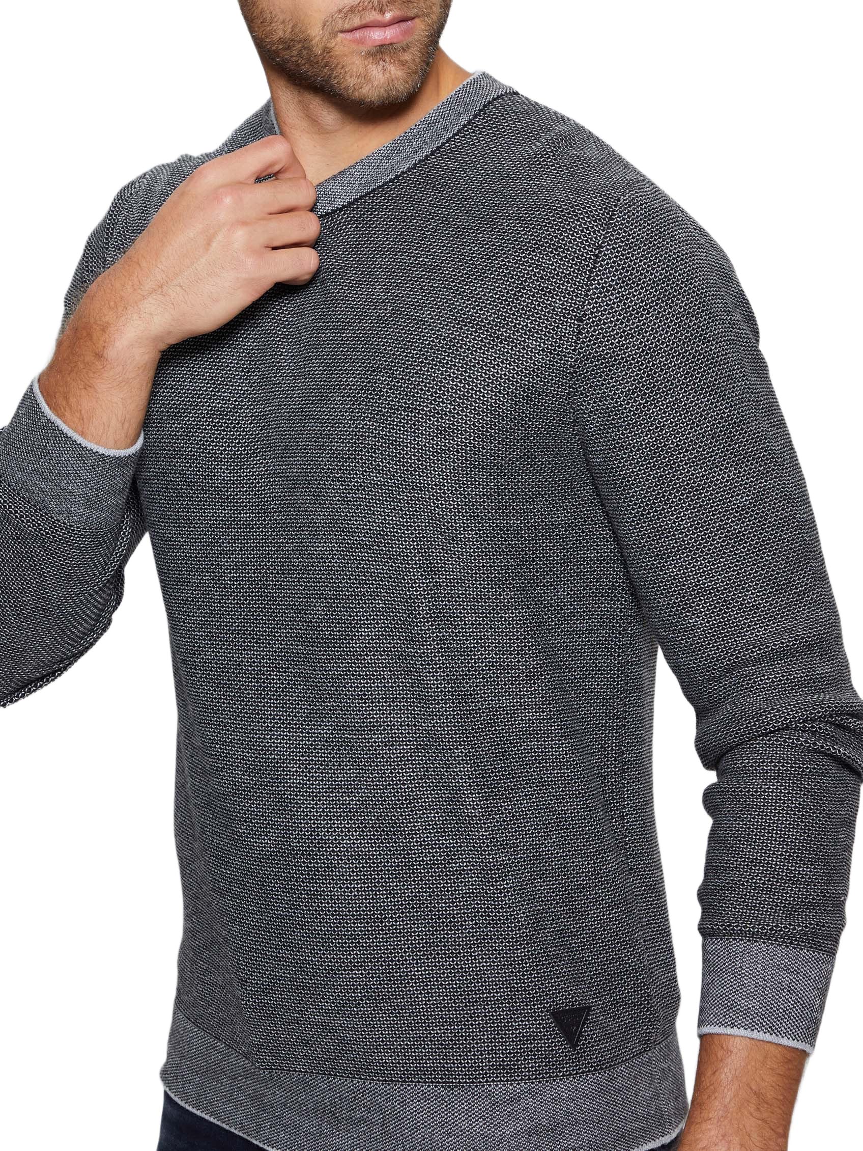 Pull col rond Earle Stitched Guess pour vos soirées fraîches en terrasse