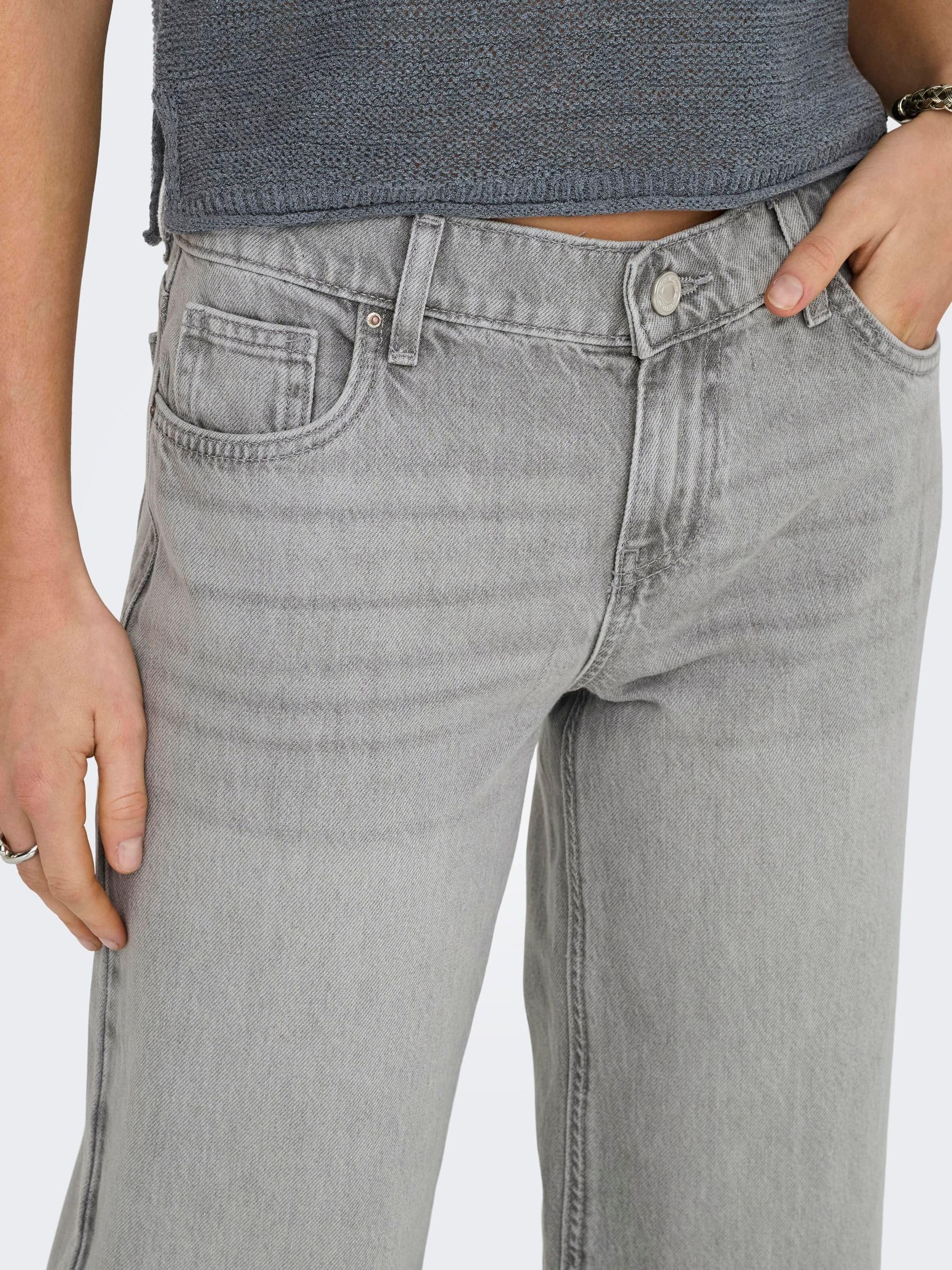 ONLY Jean Coupe Droite ONLBRENDA Taille Basse Straight Fit Jeans