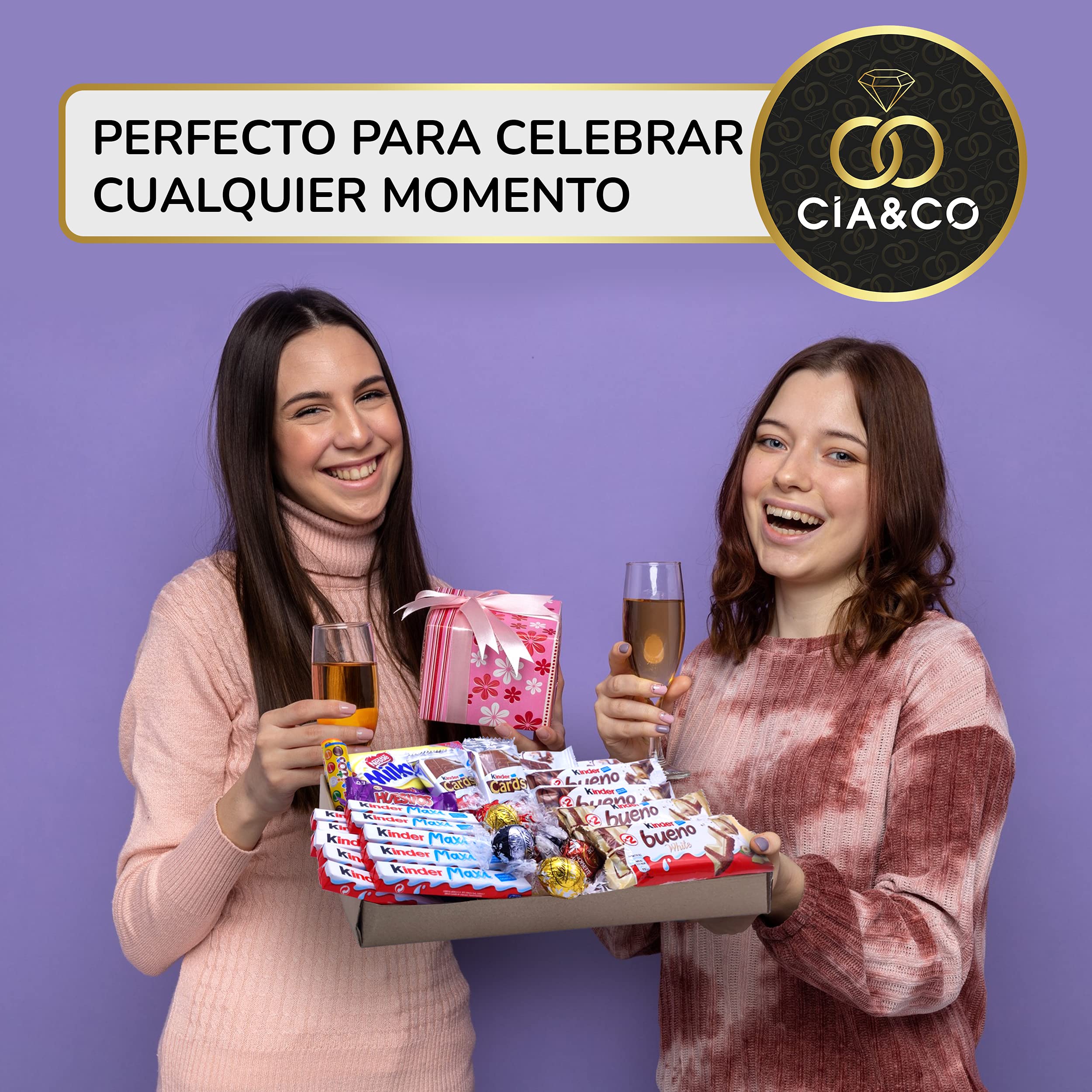 Confezione Regalo Dolci Kinder, Lindt, Milkibar - 35 Cioccolatini