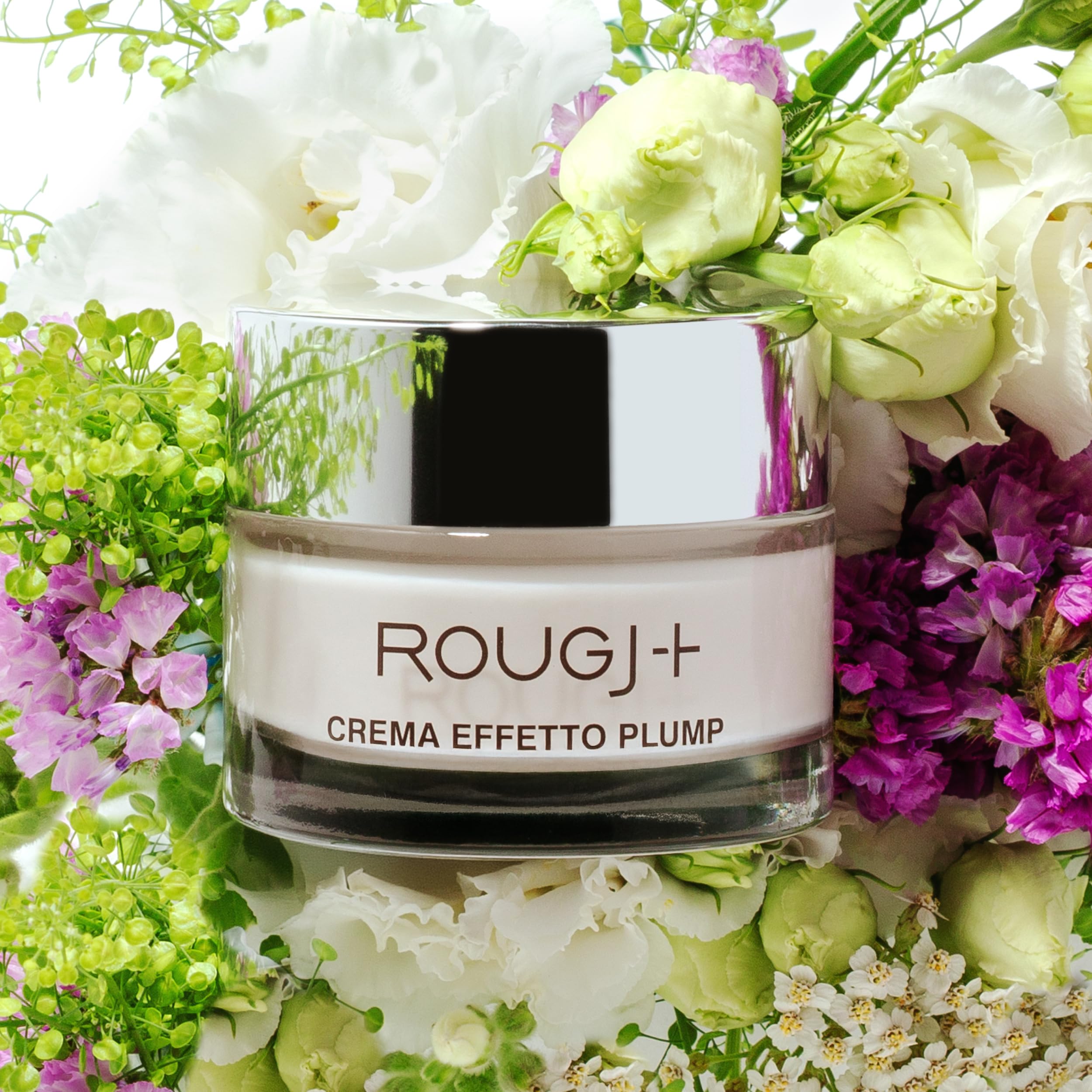 Rougj Crema Hidratante Facial Mujer SmartFiller 50 ml Antiedad – antiarrugas reafirmante y nutritiva, crema de día y de cara para piel suave y luminosa