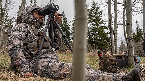 Miniatura 5 de BOG Great Divide Western Tripod with Lightweight Carbon Fiber Construction, Arca-Swiss Compatibility, Retractable Spikes, Adjustable Legs and