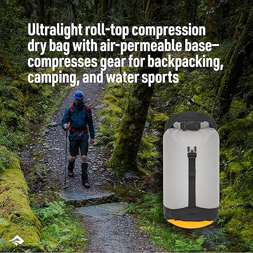 Miniatura 2 de Sea to Summit eVac Bolsa seca de compresión ultraligera, impermeable, 20 litros, azul atolón