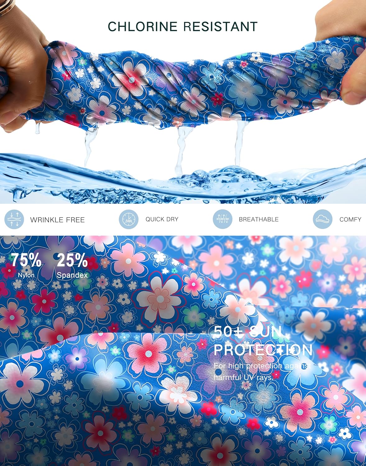 G Gradual Women's 16" Swim Skirt with Pockets High Waisted Tummy Control Modest Swimsuit Bathing Suit Bottoms for Women - Image 5