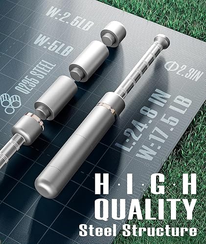 Miniatura 3 de Motion Space Adjustable Macebell Clubbell for Strength Training, Premium Steel Indian Club for Full Body, Muscles, Shoulder, Grips & Forearms