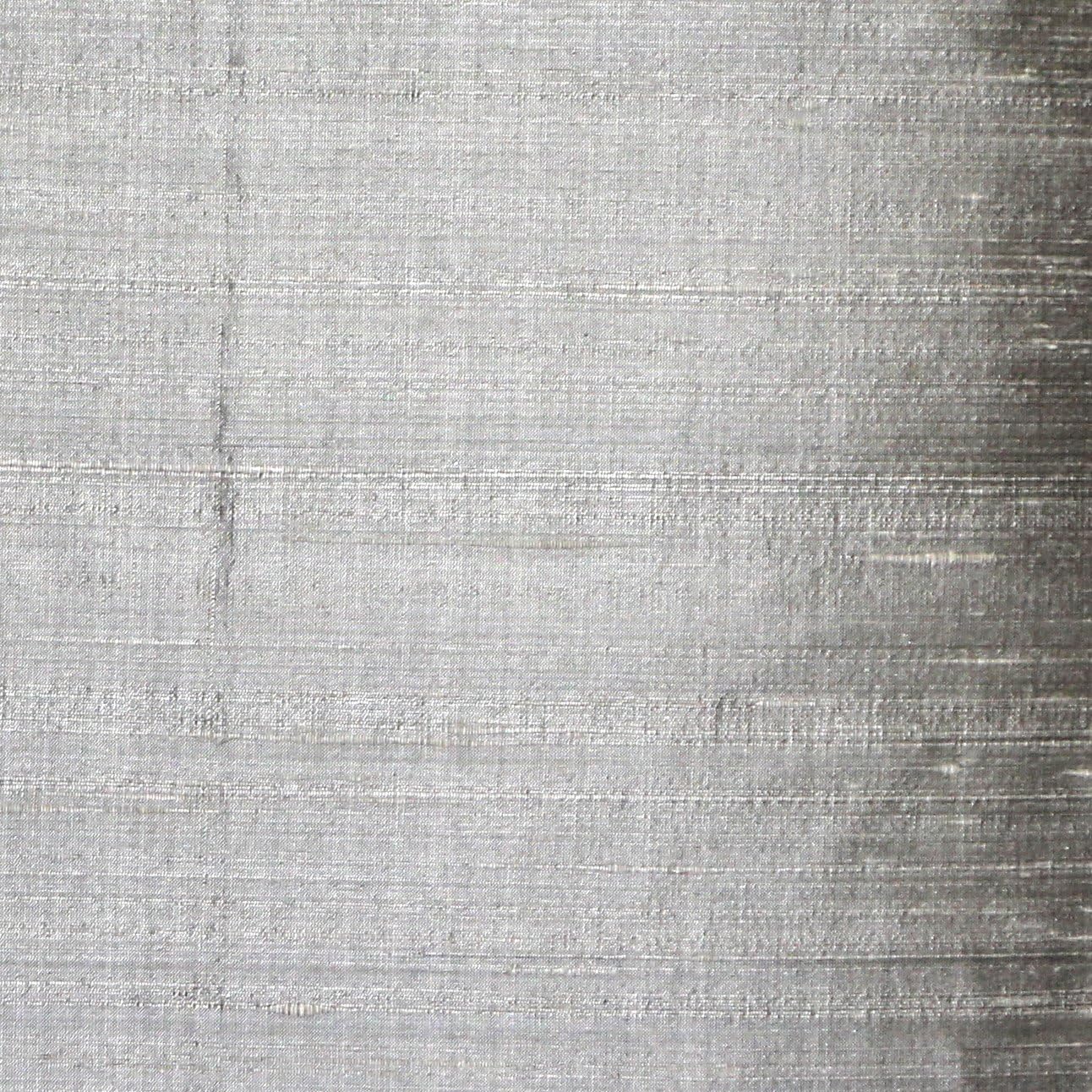 Sankara 100% Natural Dupioni Fine Silk Decorative Throw Pillow with Insert Included, Silver, 18 X 18 (12+ Colors)