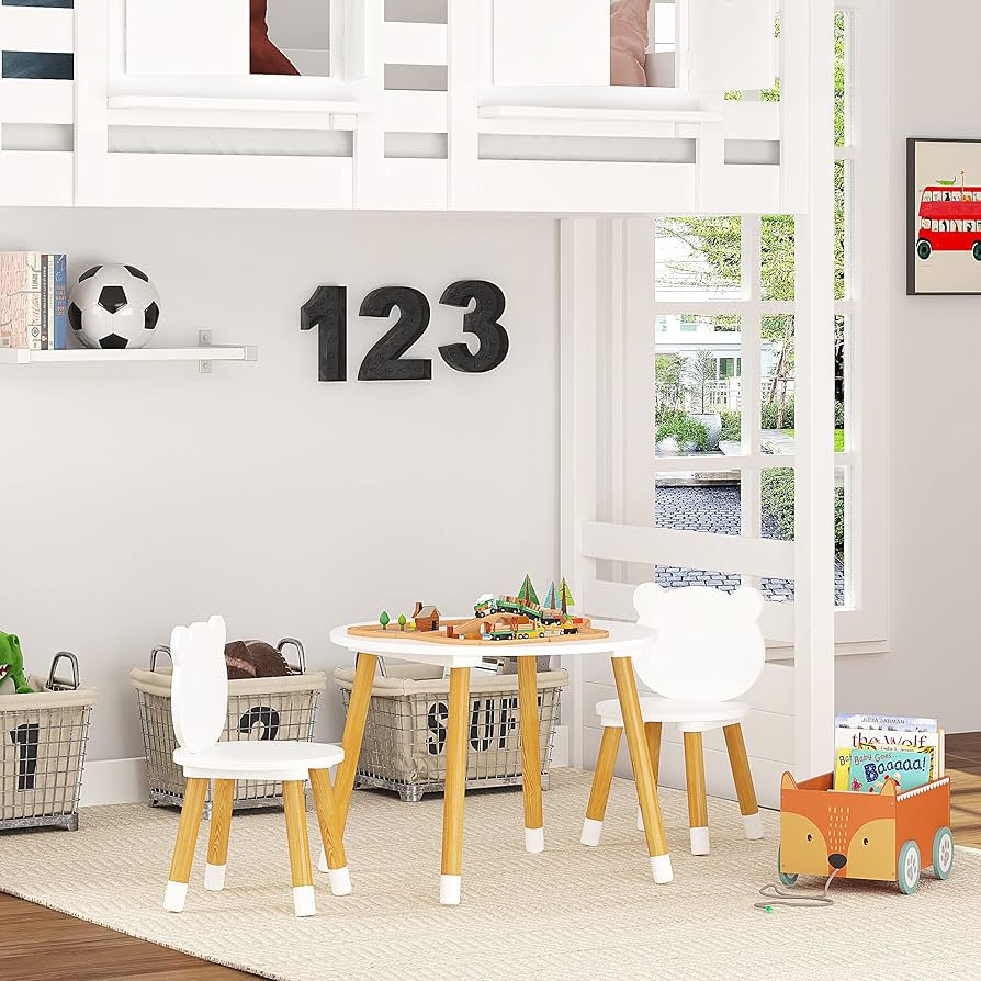 Toddler Table And Chair Set Kids Table Chair Set With Bunny