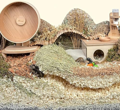 Miniatura 5 de Niteangel Aspen - Ropa de cama para hámster enano sirio, jerbo, ratones degu, rata, conejo, conejo, cobaya, chinchilla, erizo u otras mascotas