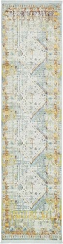 Miniatura 10 de Tapete abstracto Unique Loom, colección Estrella, moderno, multiárea, Polipropileno, celesteturquesa