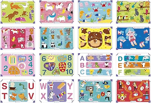 Miniatura 5 de Clementoni - 16385 - Sapientino Bambina - Banquet with Activity Cards and Interactive Pens, Educational Game 3 Years, Electronic (Italian Version) -