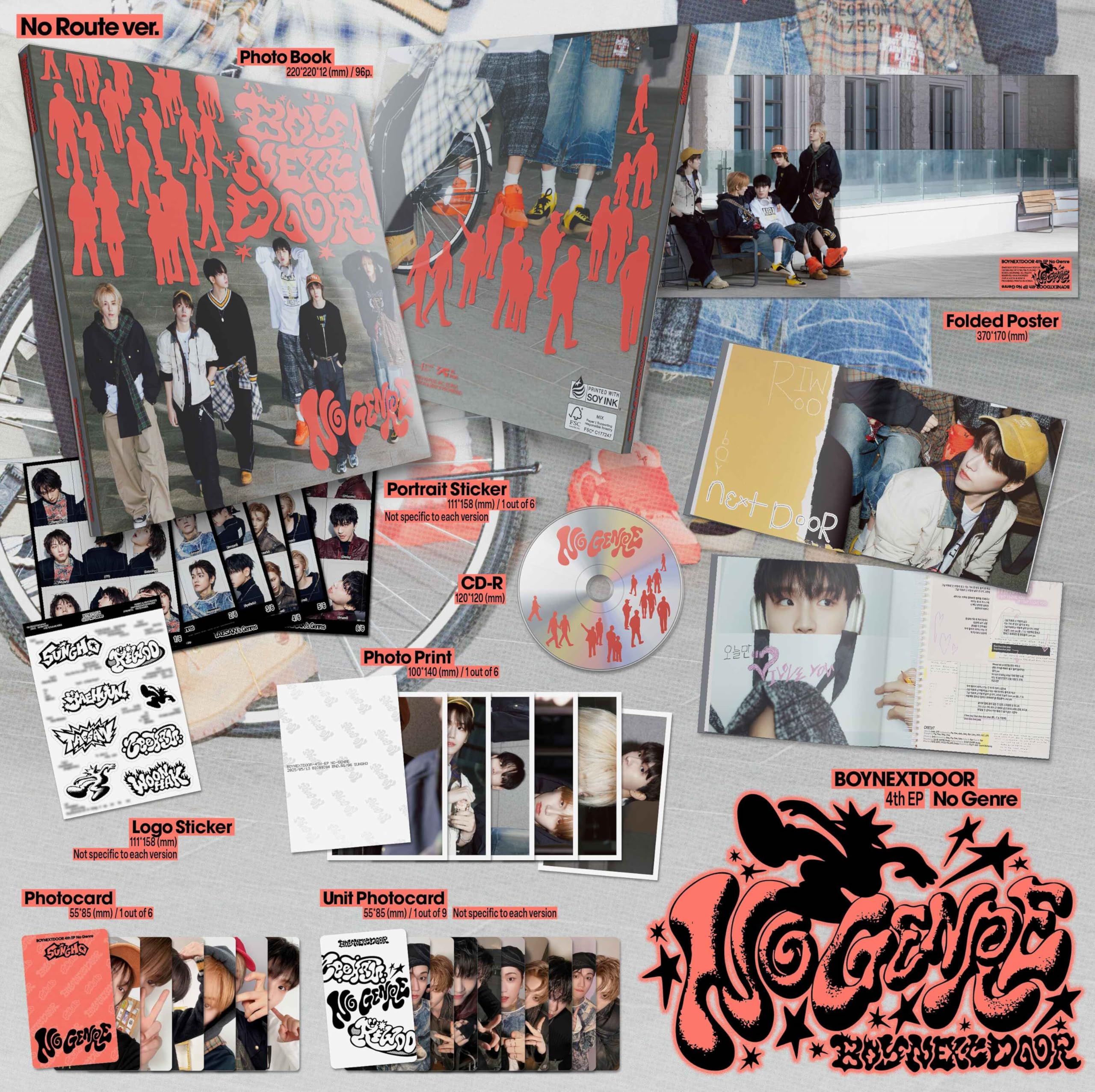 K-POP・アジア boynextdoor No Genre Amazon.com: No Genre BOYNEXTDOOR Album [No Route ver