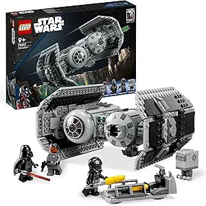 LEGO Star Wars 75347 Bombardero Tie - Maqueta de Caza Estelar para Construir - Droide Gonk y Minifigura de Darth Vader con Espada Láser de Juguete - Regalo para Niños de 9+ Años