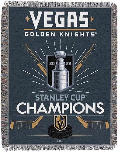 Northwest NHL Vegas Golden Knights 2023 NHL Stanley Cup Champions - Manta de tapiz tejido, 48 x 60 pulgadas, Stick Burst