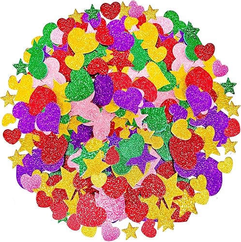 OHOME 280 PCS Valentines Stickers - Valentines Day Gifts for Kids | Foam Heart Stickers for School Classroom,Scrapbook Craft supplies,Valentine's Day Crafts Accessories Treats Party Favors Decorations