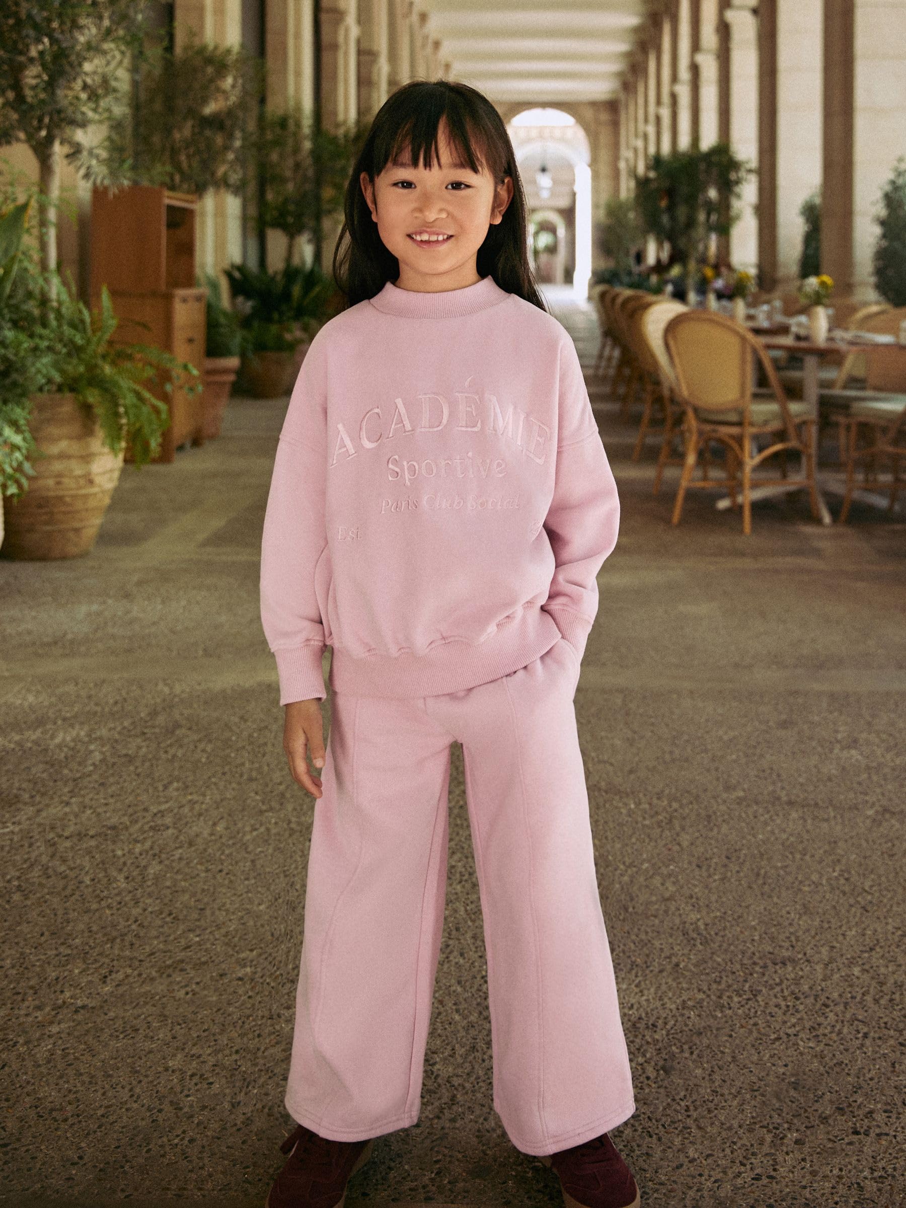 NEXT Fille Ensemble sweat et pantalon de jogging large