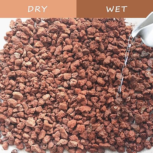 Miniatura 7 de Rocas de lava roja para plantas, 100% roca volcánica pura, sin tintes ni productos químicos, el mejor aderezo para plantas suculentas de cactus